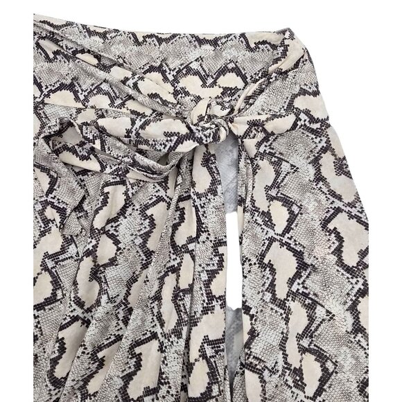 Women's - Vix Paula Hermanny Snake Print Wrap Skirt, Size XS - Picture 4 of 6